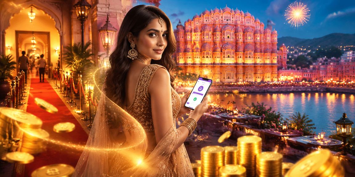 User logging in via mobile with secure payment options in Jaipur